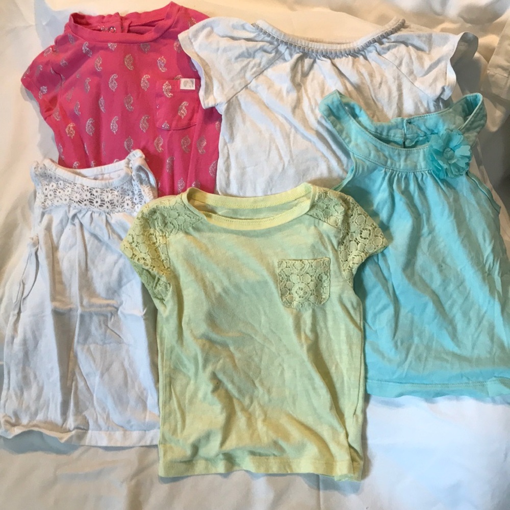 Lot of Carter’s Girl Tops Size 3T Decent Condition